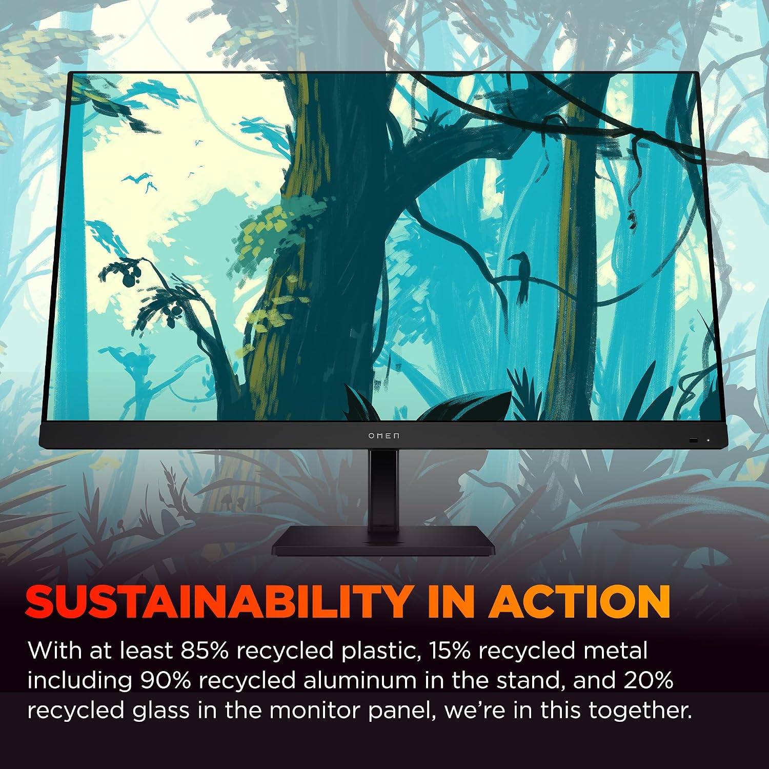 HP OMEN 31.5 inch UHD 144Hz Smart Gaming Monitor, 4K UHD Display (3840 x 2160), IPS Panel Technology, VESA DisplayHDR 400, 1ms GtG (with Overdrive), NVIDIA G-SYNC Compatible, Black, OMEN 32x (2025)