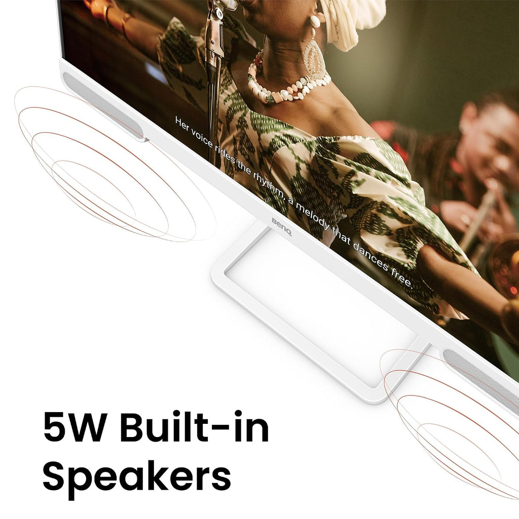 BenQ EW2790U 27' 4K 3840x2160 Premium Monitor with 95% P3 Color Coverage, Exclusive AI Contrast Technology, Built-in 5W Speakers, 1 USB Type-C, 3 HDMI Ports, Ergonomic Design, and Eye-Care Technology