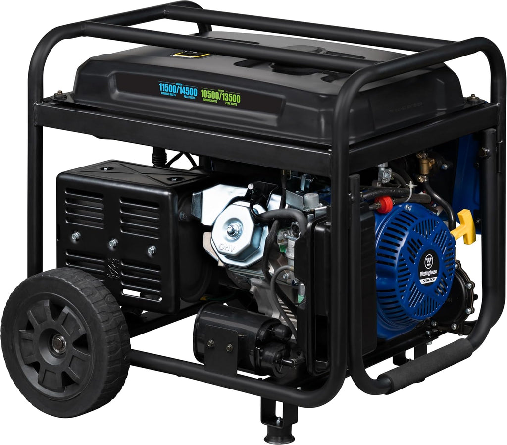 Westinghouse Outdoor Power Equipment 14500 Peak Watt Dual Fuel Home Backup Portable Generator, Remote Electric Start, Transfer Switch Ready, Gas and Propane Powered