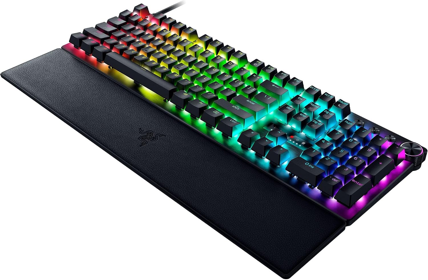 Razer Huntsman V3 Pro 8KHz Esports Gaming Keyboard: Analog Optical Switches Gen 2-8000 Hz Polling Snap Tap - Rapid Trigger - Adjustable Actuation - Media Controls - PBT Keycaps - Black