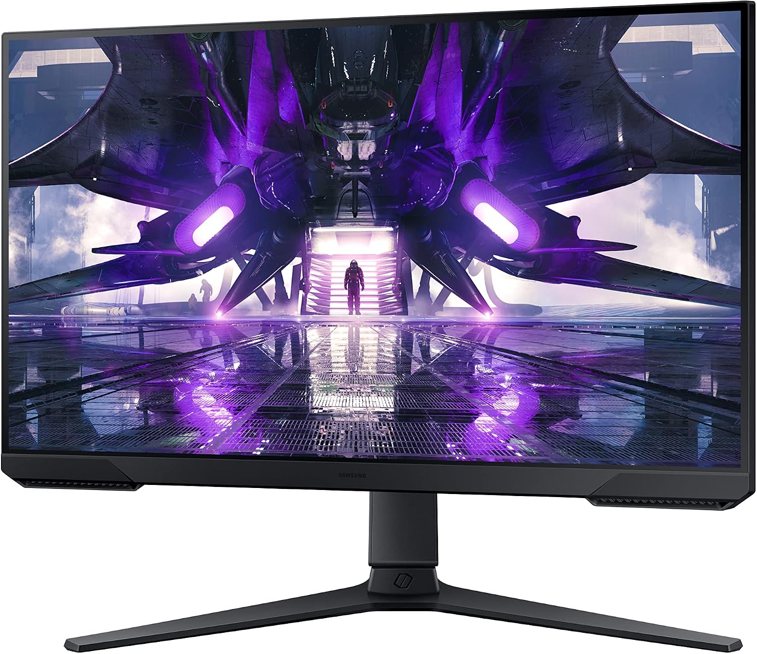 SAMSUNG 32' Odyssey G32A FHD 1ms 165Hz Gaming Monitor with Eye Saver Mode, Free-Sync Premium, Height Adjustable Screen for Gamer Comfort, VESA Mount Capability (LS32AG320NNXZA)