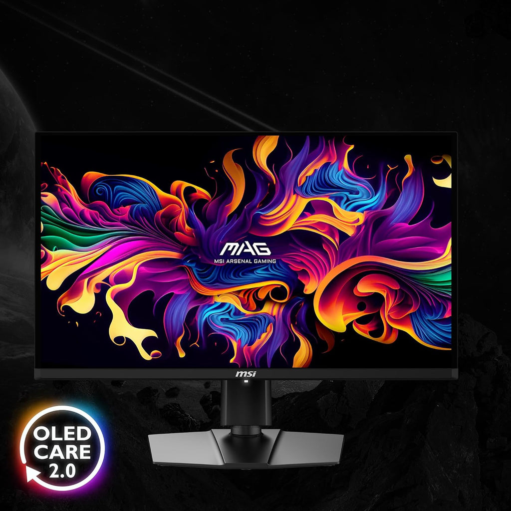 msi MAG 321UPX QD-OLED, 32' 4K UHD Quantum Dot OLED Gaming Monitor, 3840 x 2160, 0.03ms, 240Hz, True Black HDR 400, 15W USB Type C, HDMI, DP Port