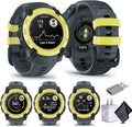 Garmin Instinct E 40mm, Outdoor GPS Smartwatch, 24/7 Health Monitoring, Up to 14 Days of Battery Life, Electric Lime/Twilight 010-02932-01 Health, Fitness and Tactical Smart Watch Bundle for Men