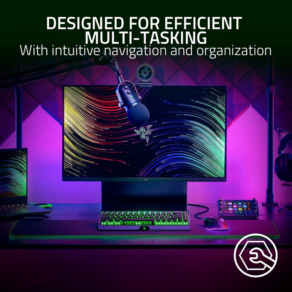 Razer Stream Controller: All-In-One Keypad for Streaming - 12 Haptic Switchblade Keys - 6 Tactile Analog Dials - 8 Programmable Buttons - Designed for PC & Mac Compatibility