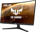ASUS TUF Gaming 23.8' 1080P Curved Gaming Monitor (VG24VQ1B) - Full HD, 165Hz (Supports 144Hz), 1ms, Extreme Low Motion Blur, Speakers, Adaptive-sync/FreeSync Premium, Eye Care, DisplayPort, HDMI
