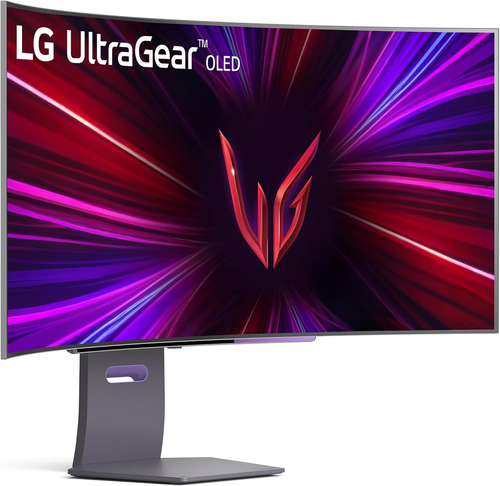 LG 45GS95QE Ultragear OLED Curved Gaming Monitor 45-Inch WQHD 800R 240Hz 0.03ms DisplayHDR True Black 400 AMD FreeSync Premium Pro NVIDIA G-Sync HDMI 2.1 DisplayPort Tilt/Height/Swivel Stand - Black