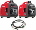 Honda EU2200i 2200W Portable Inverter Generator w. Companion and Parallel Cables