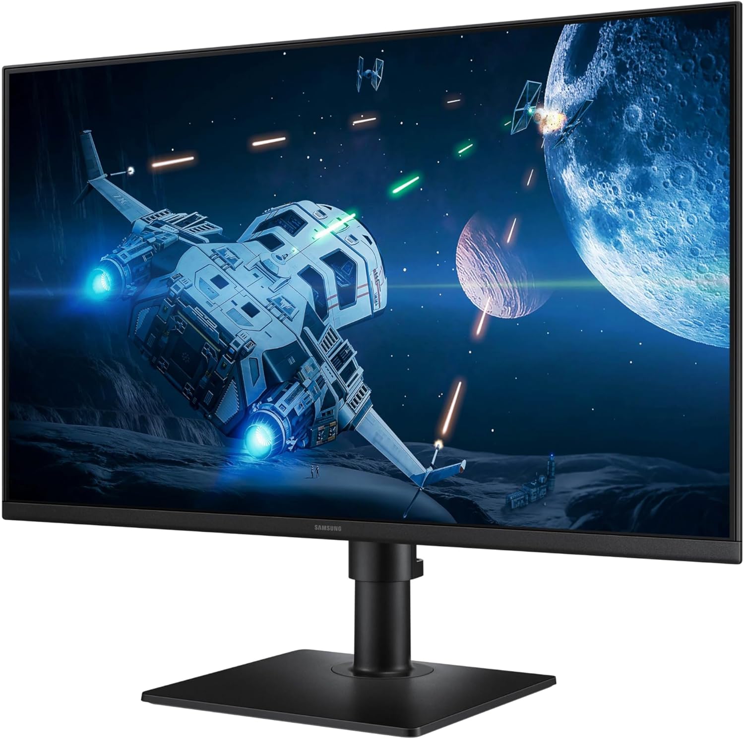 Samsung 27' (S40GD) Borderless Business Monitor with IPS Panel, 100Hz Refresh Rate, Eye Saver Mode, Ergonomic Design, Game Picture Mode, LS27D402GANXGO, 3 Yr Warranty