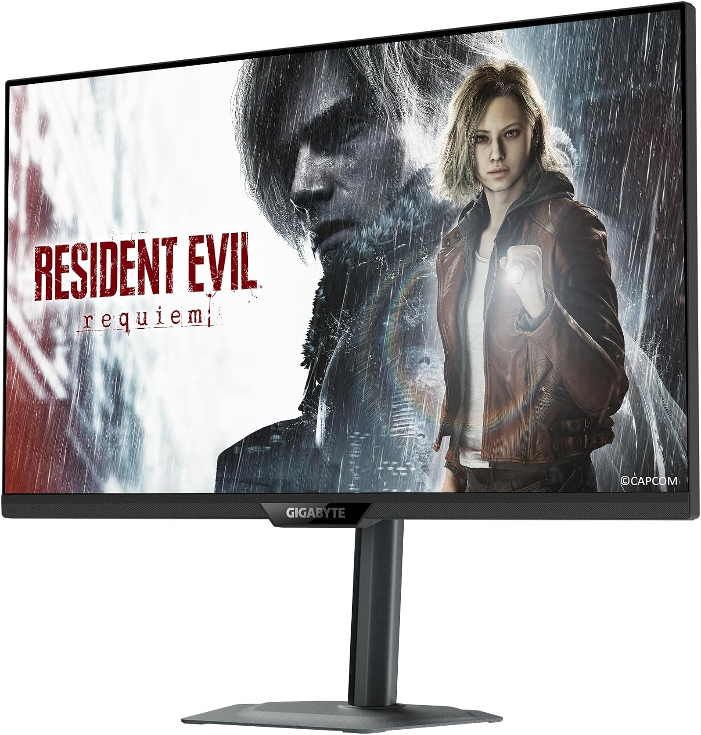 GIGABYTE - M27UP - 27' SS IPS Gaming Monitor - UHD 3840x2160-160Hz - 1ms GTG - AMD FreeSync Premium, G-SYNC Compatible - Dual Mode - Type C KVM - HDMI, DP, Type-C - Height and Tilt Adjustable -Black