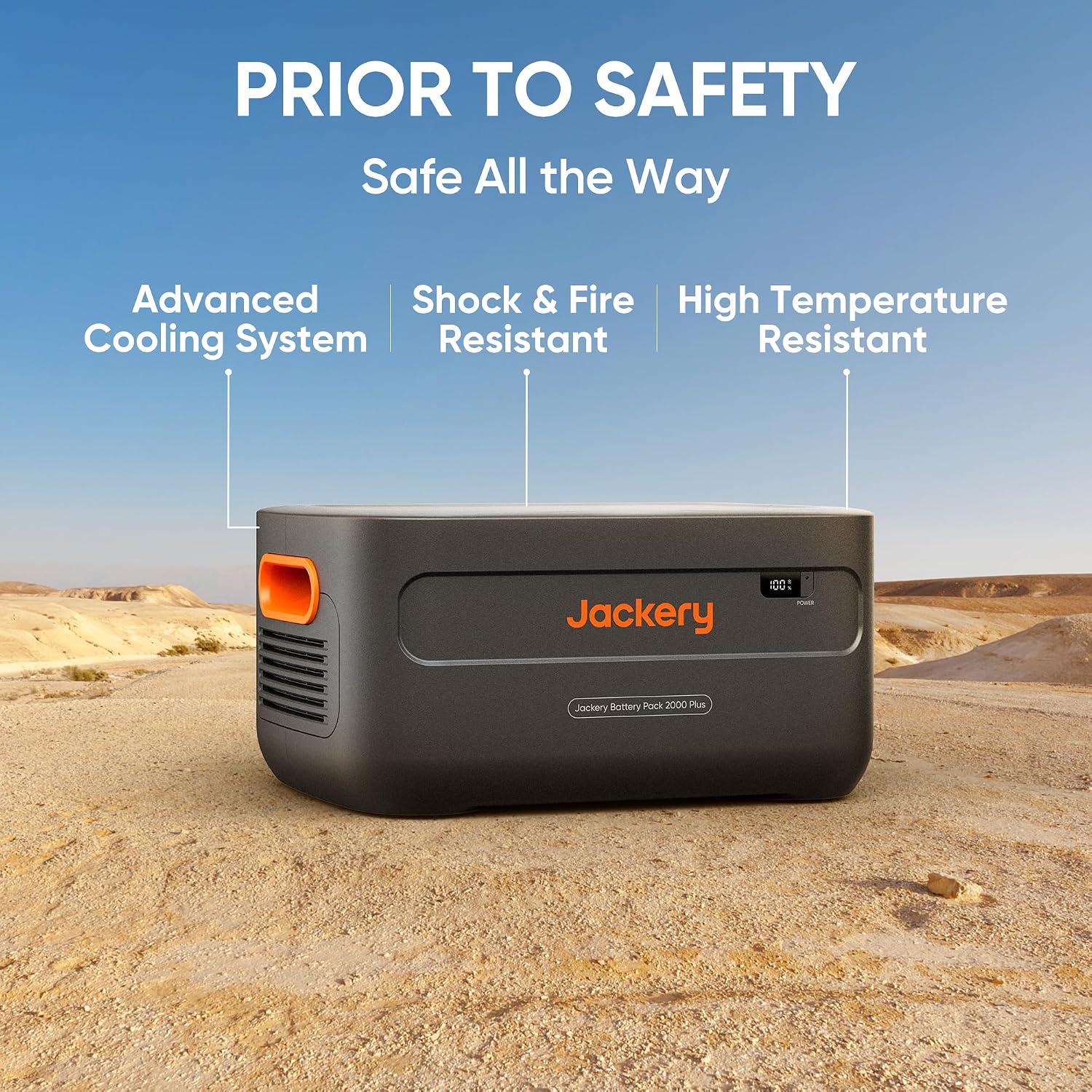 Jackery Extra Battery Pack 2000 Plus, 2042Wh Extra Expandable LiFePO4 Battery for Portable Power Station Explorer 2000 Plus Series