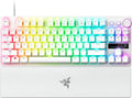 Razer Huntsman V3 Pro TKL 8KHz Esports Gaming Keyboard: Analog Optical Switches Gen 2-8000 Hz Polling Snap Tap - Rapid Trigger - Adjustable Actuation - Media Controls - PBT Keycaps - White