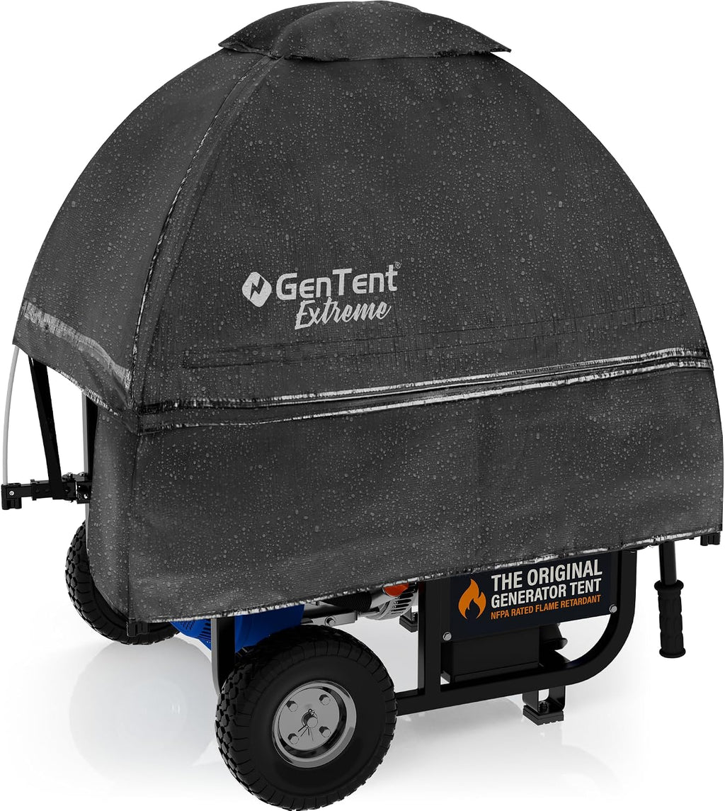 GenTent Open Frame Running Cover – Universal Kit Generator Tent (Black, Original - Extreme)