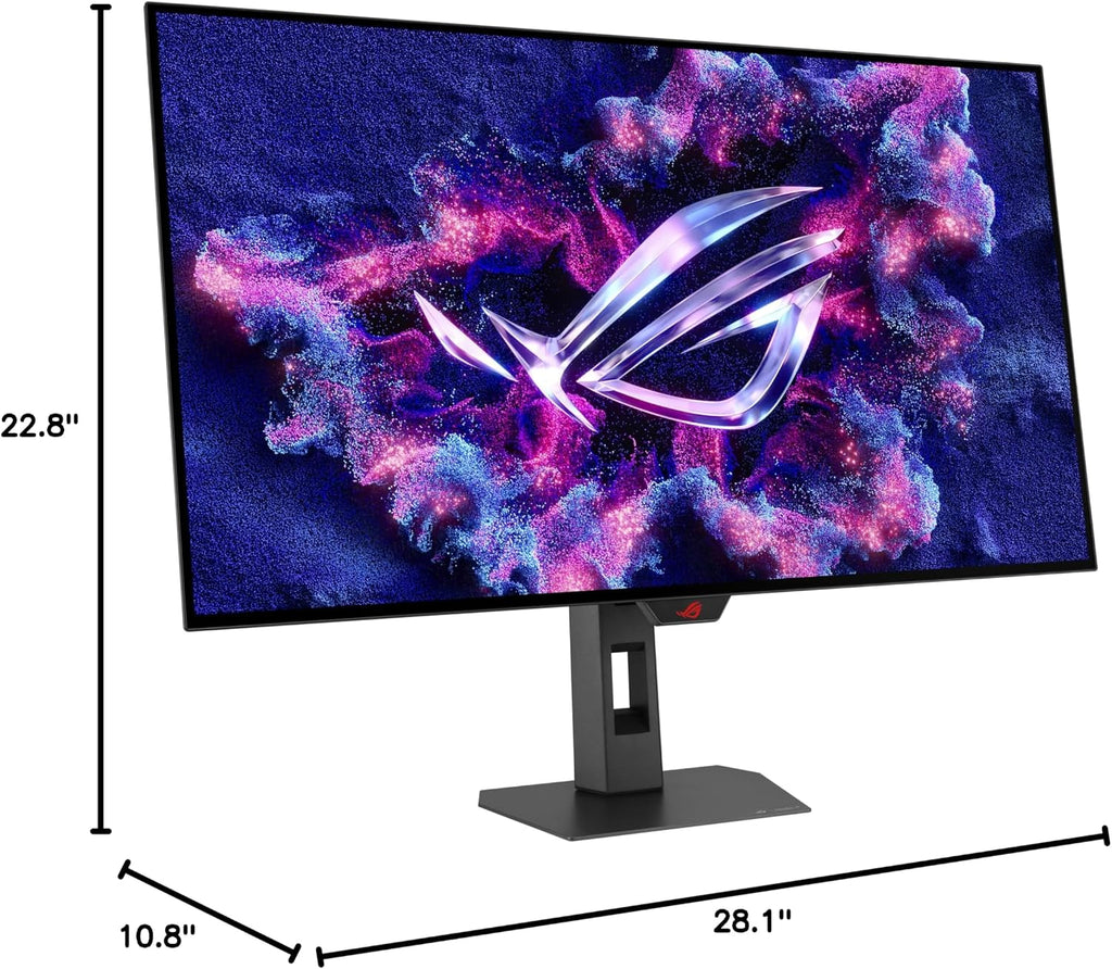 ASUS ROG Strix 32' 4K OLED Gaming Monitor (XG32UCWG) - TrueBlack Glossy OLED, Dual Mode (4K@165Hz, FHD@330Hz), 0.03ms, G-SYNC Compatible, Neo Proximity Sensor, USB-C, HDMI 2.1, 3 yr Warranty