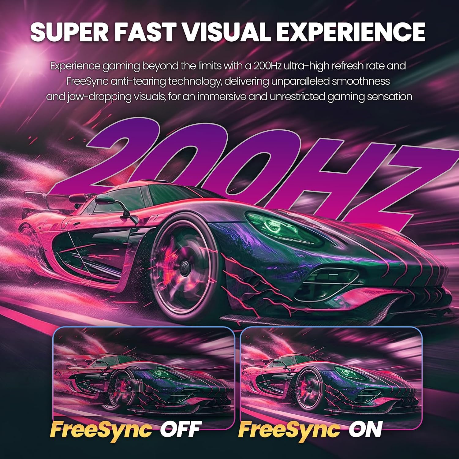 CRUA 30' Curved Gaming Monitor, 165Hz/200Hz Computer Monitor, FHD(2560 * 1080P) 1500R VA Screen, 120% sRGB PC Monitors Support AMD FreeSync, Wall Mount Install(HDMI, DP)- Black