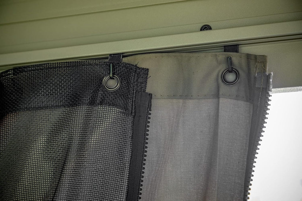Sojag Taupe Curtains for Messina/Mykonos Gazebo, 10 ft. x 10 ft., Spun Outdoor Shades