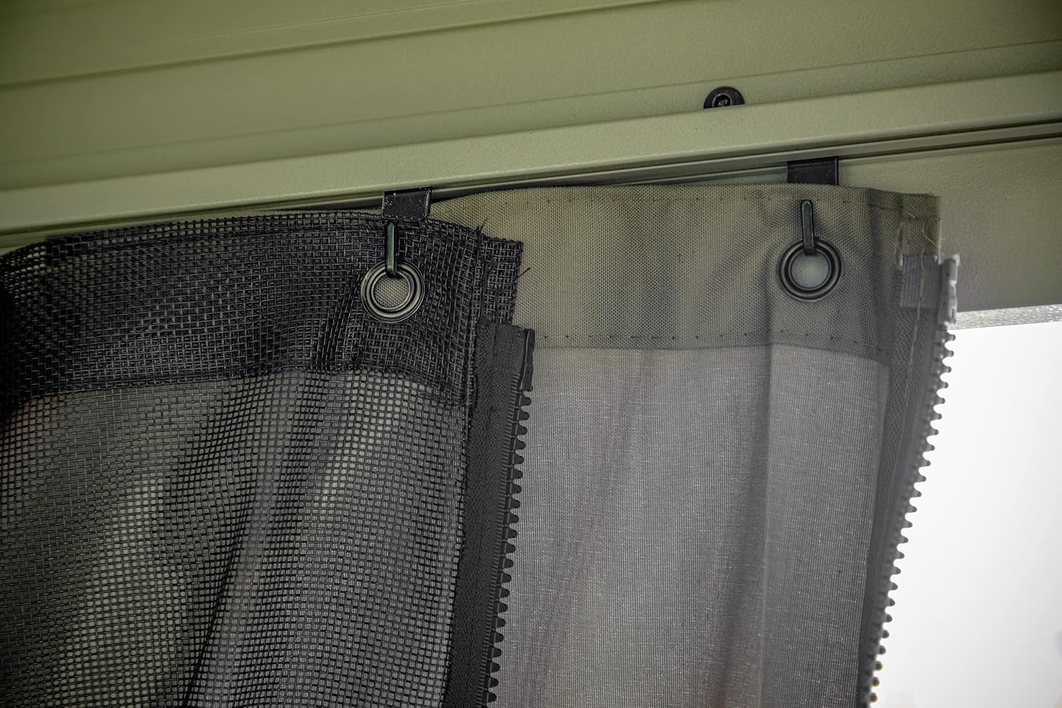 Sojag Taupe Curtains for Messina/Mykonos Gazebo, 10 ft. x 10 ft., Spun Outdoor Shades