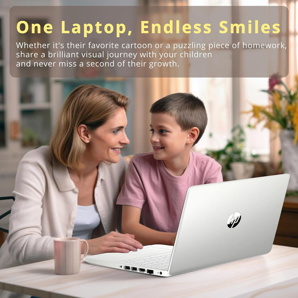 HP Stream 14' HD Laptop, Intel Celeron N4120 Processor, 4GB RAM, 128GB eMMC, Intel UHD Graphics, 720p Webcam, WiFi, HDMI, Windows 11 S, Silver (Renewed)