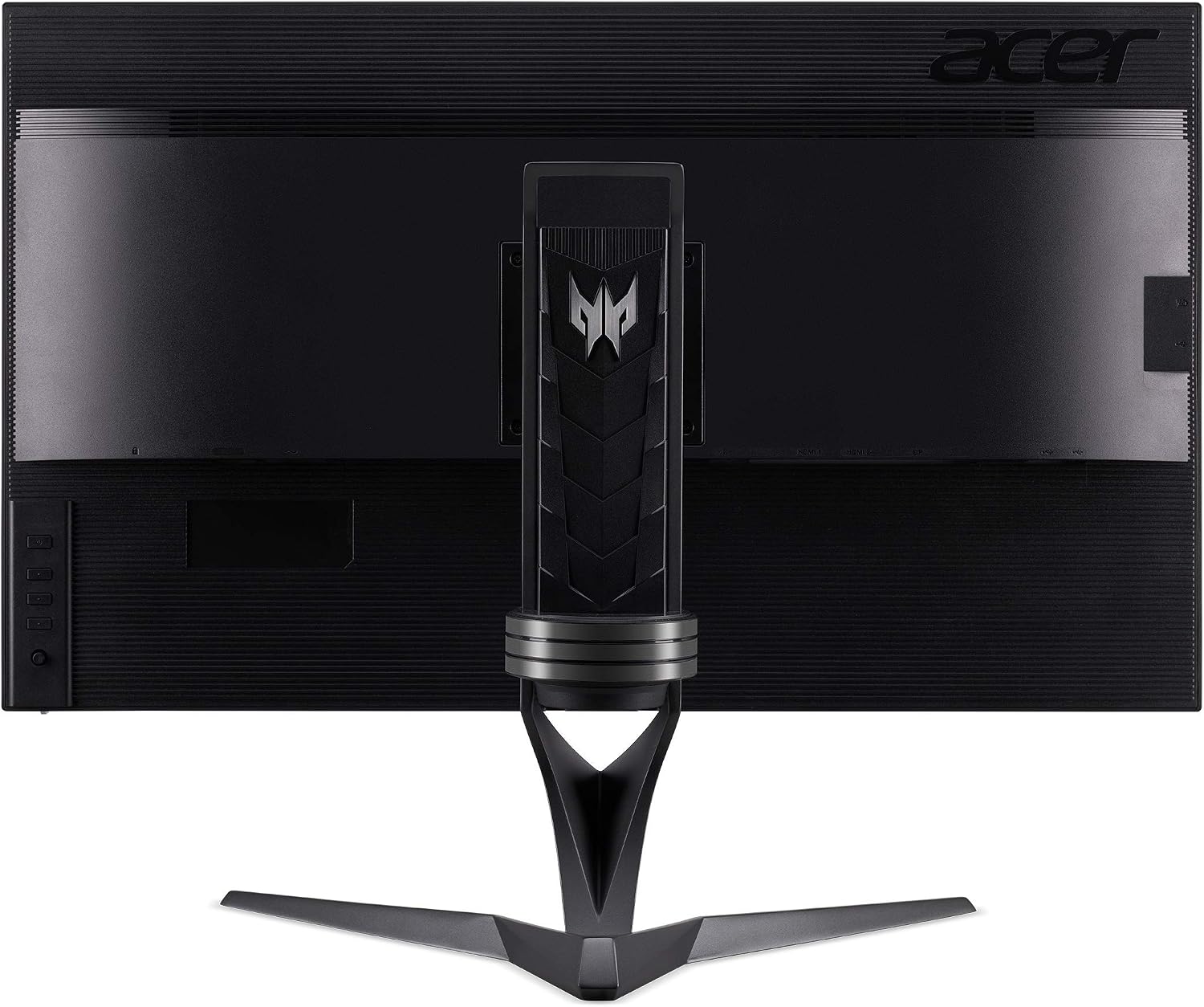 acer Predator XB323U GPbmiiphzx 32' WQHD (2560 x 1440) IPS NVIDIA G-SYNC Compatible Monitor, VESA Certified DisplayHDR600, Up to 0.5ms, 170Hz, (1 Display Port, 2 HDMI and 4 USB 3.0), Black