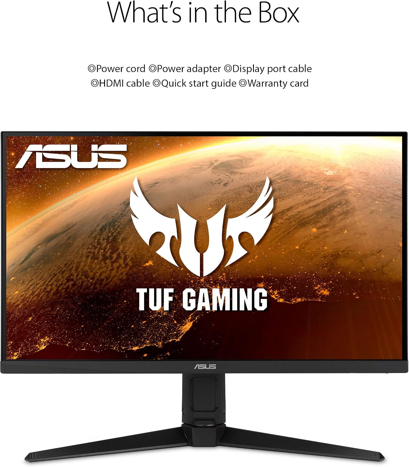 ASUS TUF Gaming VG27AQL1A 27' HDR Monitor, 1440P WQHD (2560 x 1440), 170Hz (Supports 144Hz), IPS, 1ms, G-SYNC Compatible, Extreme Low Motion Blur Sync, HDR400, 130% sRGB, Eye Care, HDMI DisplayPort
