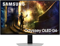 Samsung 27' Gaming Monitor G6 G61D Odyssey OLED QHD 240Hz 0.03Ms, Silver Matte, Height Adjustable and Pivot, LS27DG612SMXUE