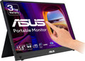 ASUS ZenScreen Touch 16' USB-C Portable Monitor (MB16AMTR) - Full HD, IPS, Built-in Battery, Kickstand, Tripod Socket, Eye Care, Compatible with Laptops, Smartphones and Game Consoles, 3 yr Warranty