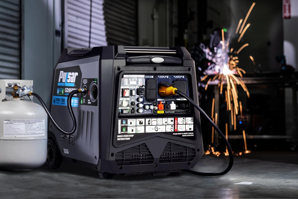 Pulsar 9500W Dual Fuel Portable Inverter Generator for Residential and Camping Use GD950BN