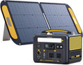 VTOMAN Jump 600X Portable Power Station with 110W Solar Panel, 600W/299Wh LiFePO4 Battery Solar Generator, 1200W AC Outlet, PD 60W USB-C, 3x Regulated 12V/10A DC for RV, Outdoor Camping, Home Backup