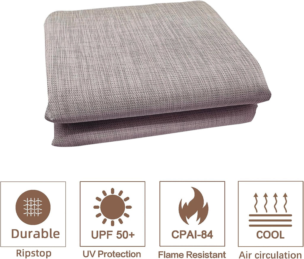 SCOCANOPY Replacement Sling Top Compatible with Lowe's Allen + roth 10 ft x 10 ft Freestanding Pergola, #L-PG152PST-B (Size: 200' (L) x 103' (W)),Brown