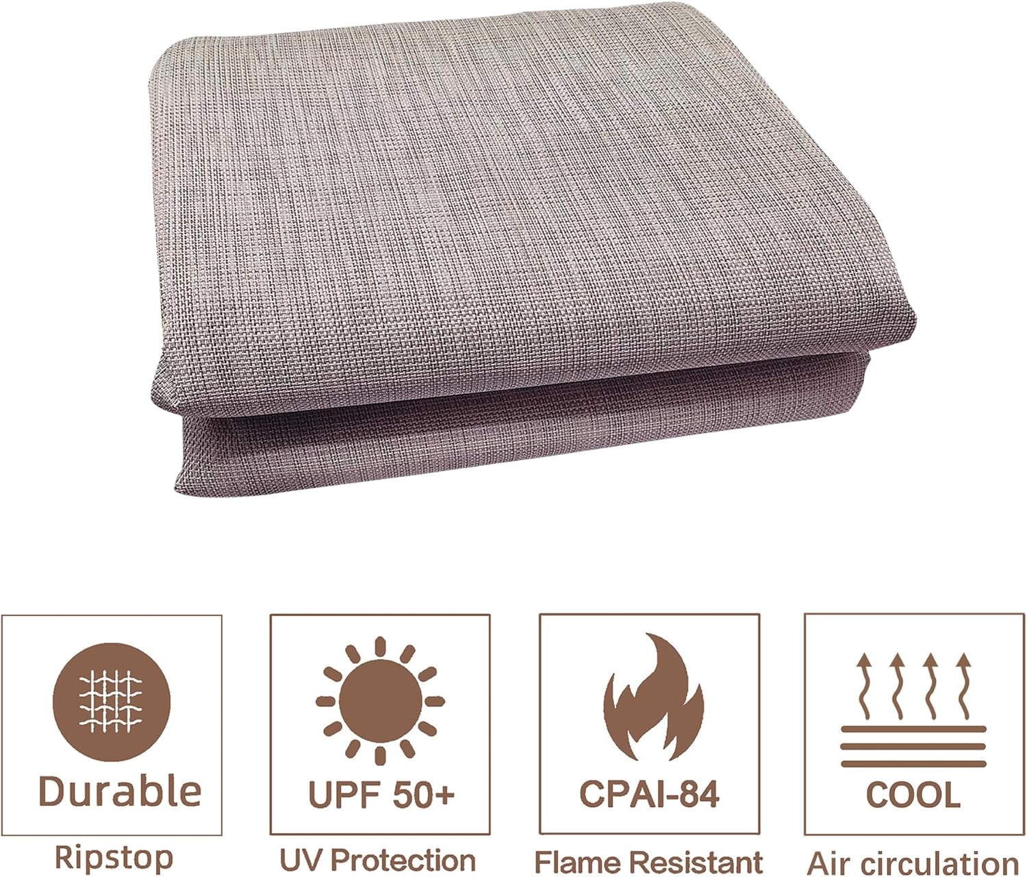 SCOCANOPY Replacement Sling Top Compatible with Lowe's Allen + roth 10 ft x 10 ft Freestanding Pergola, #L-PG152PST-B (Size: 200' (L) x 103' (W)),Brown