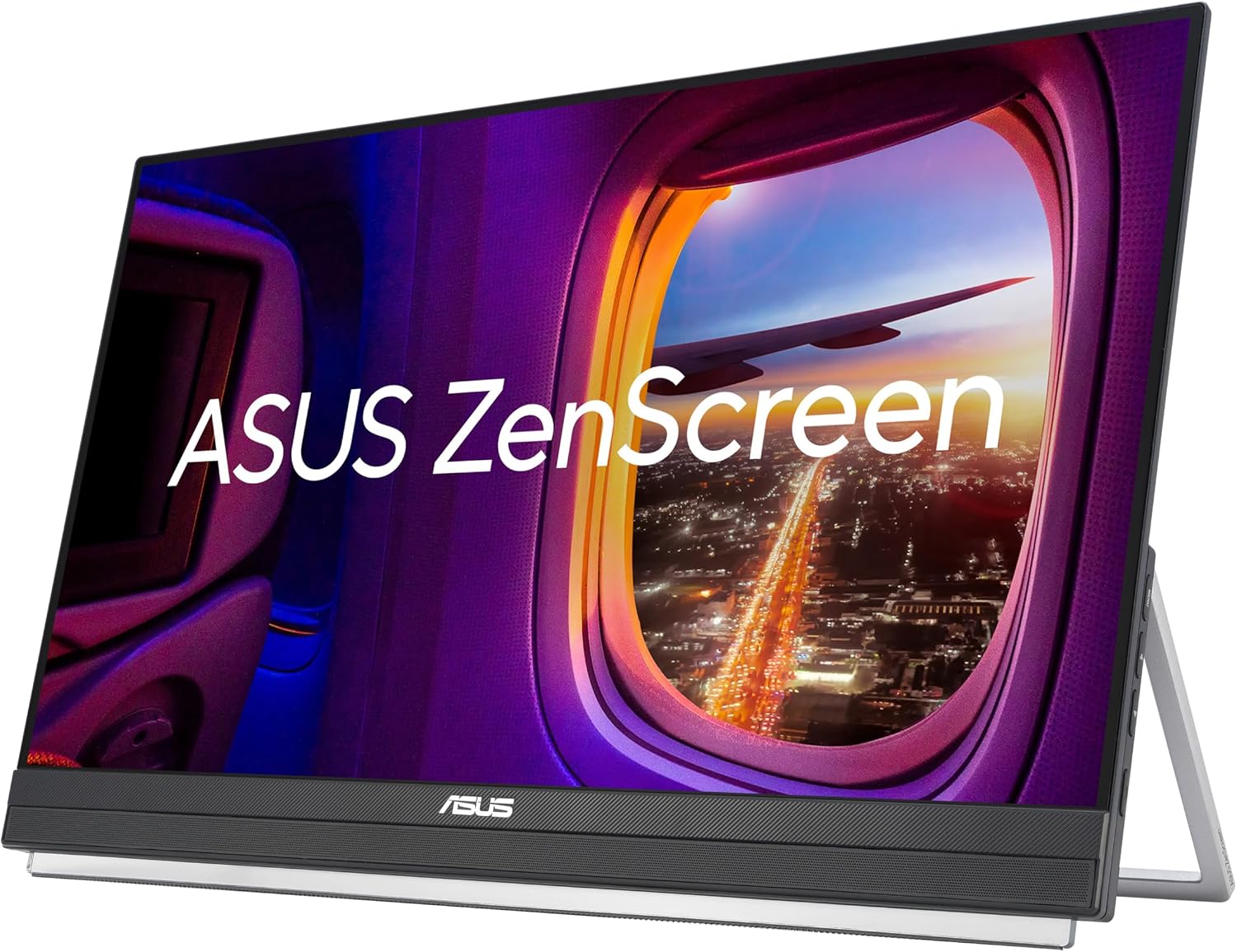 ASUS ZenScreen 22' (21.5 viewable) 1080P Portable Monitor (MB229CF) – Full HD, IPS, 100Hz, USB-C PD 60W, Speakers, Carrying Handle, Kickstand, C-clamp Arm, Partition Hook, Subwoofer, 3 yr Warranty
