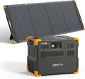 PECRON Solar Generator E3600LFP 3072Wh with 300W Solar Panel, 5x3600W AC Outlets Portable Power Station, LiFePO4 Battery Backup Expanded to 18.43kWh, Power Station for Home Use, RV, Camping, CPAP