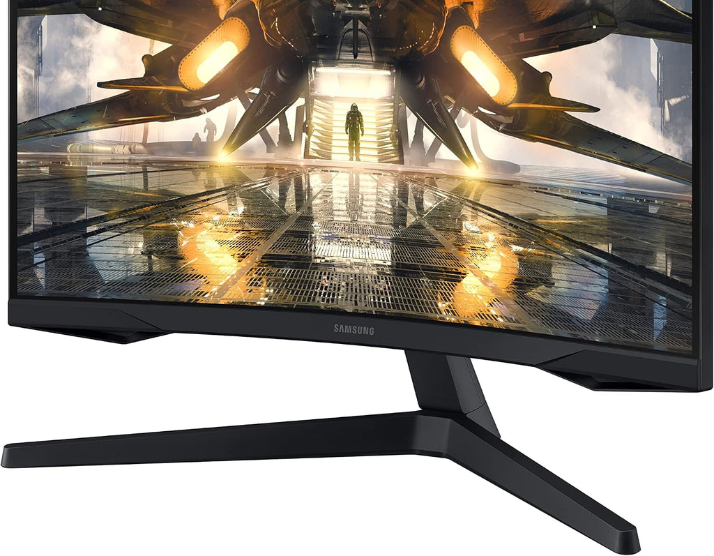 SAMSUNG 27' Odyssey G55A QHD 165Hz 1ms FreeSync Curved Gaming Monitor with HDR 10, Futuristic Design for Any Desktop (LS27AG550ENXZA)