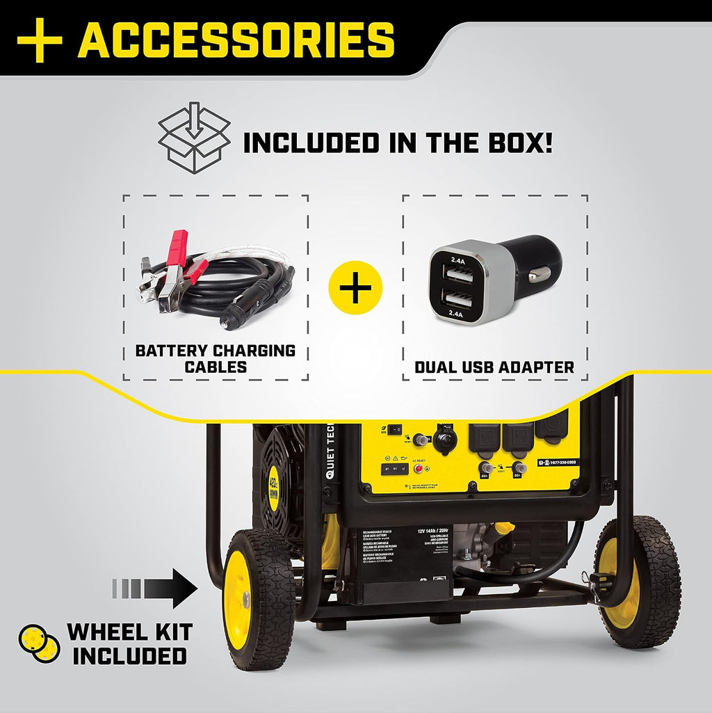 Champion Power Equipment 8750-Watt Electric Start Home Backup Portable Open Frame Inverter Generator with Quiet Technology