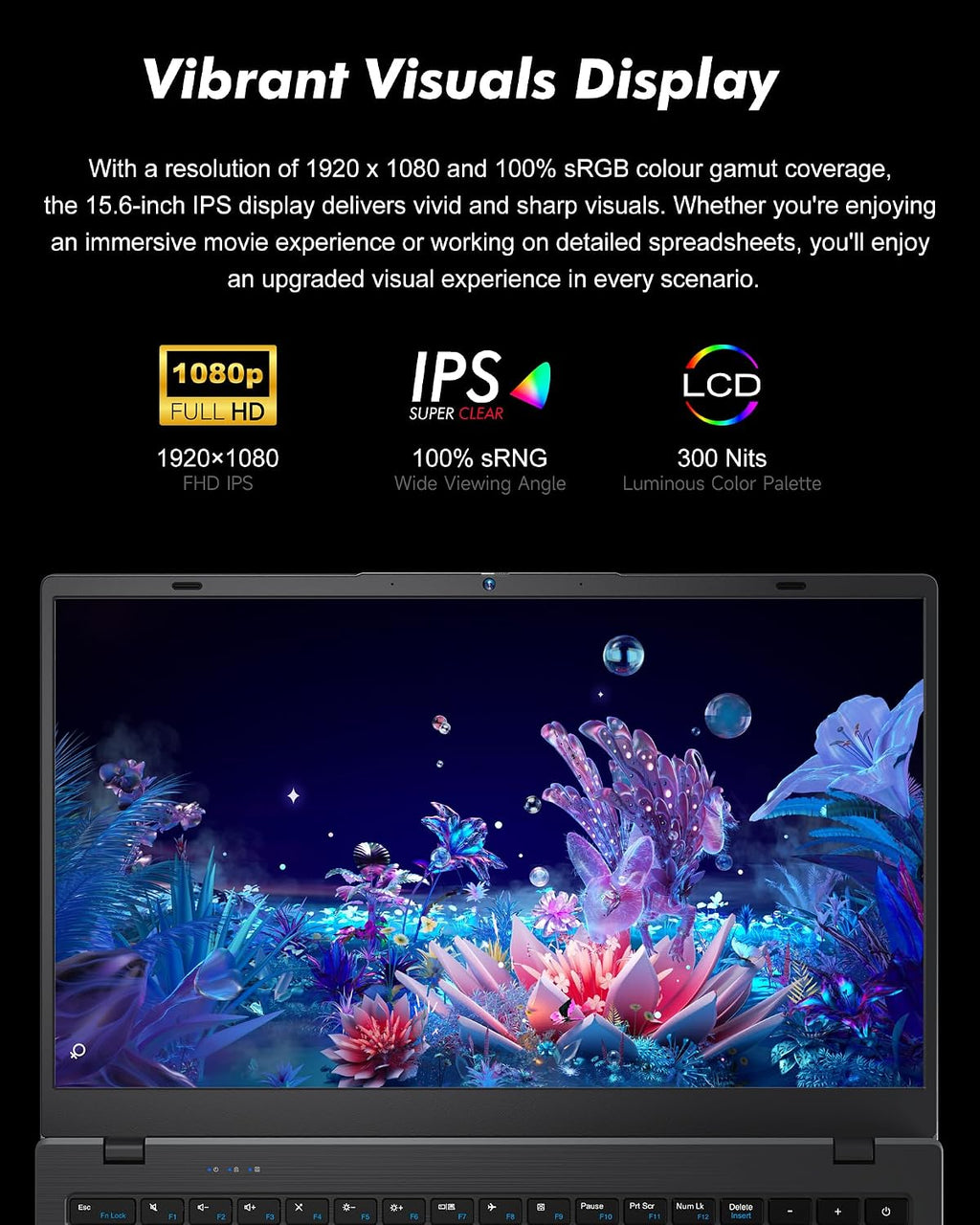 BLUEING Laptop Computer with AMD 3020e (Up to 2.6GHz), Laptop 8GB DDR4 512GB SSD (Up to 32GB + 2TB), 15.6-Inch 1080P FHD IPS Display, Win11, HDMI, Type-C, 38WH Battery, Laptops