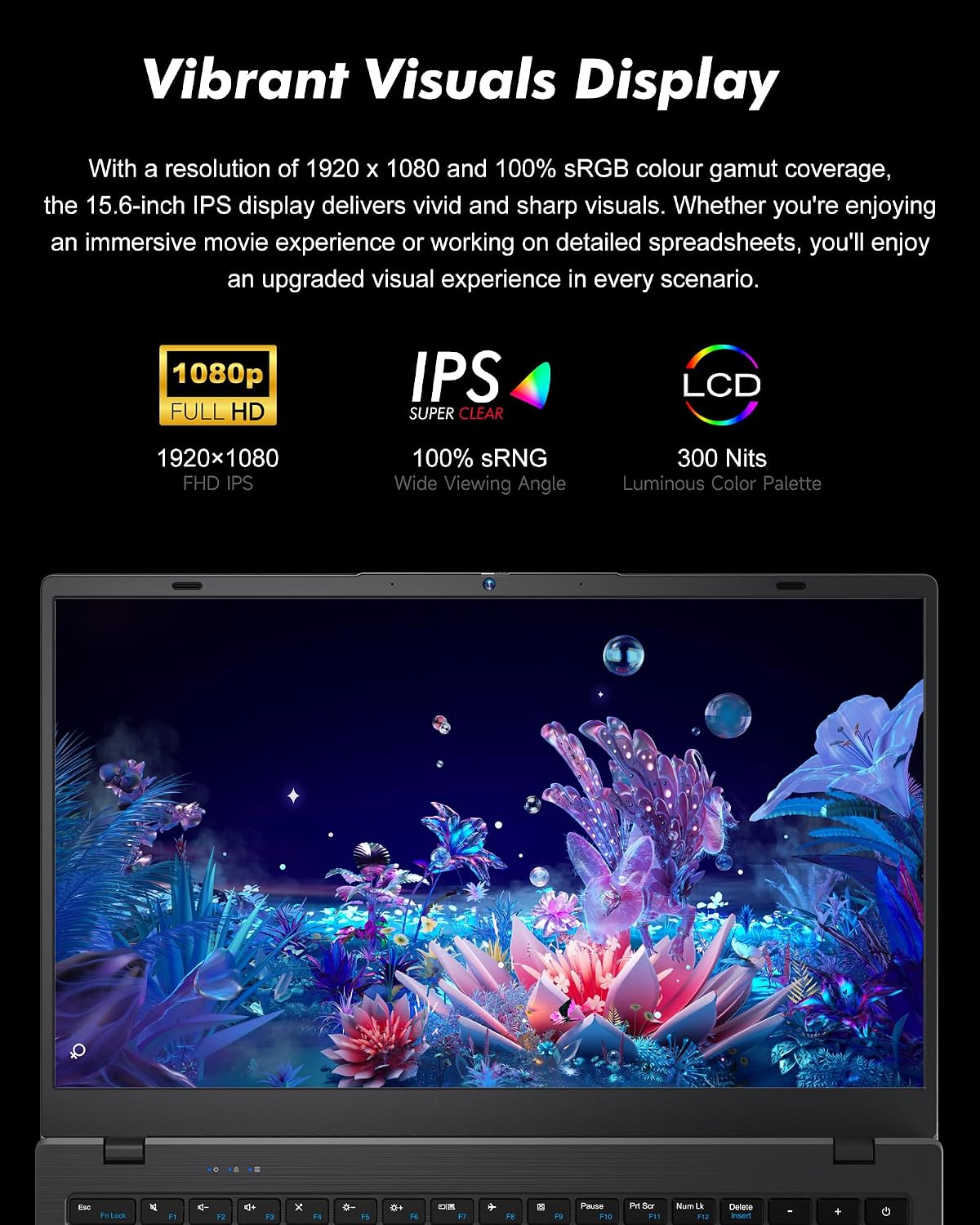 BLUEING Laptop Computer with AMD 3020e (Up to 2.6GHz), Laptop 8GB DDR4 512GB SSD (Up to 32GB + 2TB), 15.6-Inch 1080P FHD IPS Display, Win11, HDMI, Type-C, 38WH Battery, Laptops