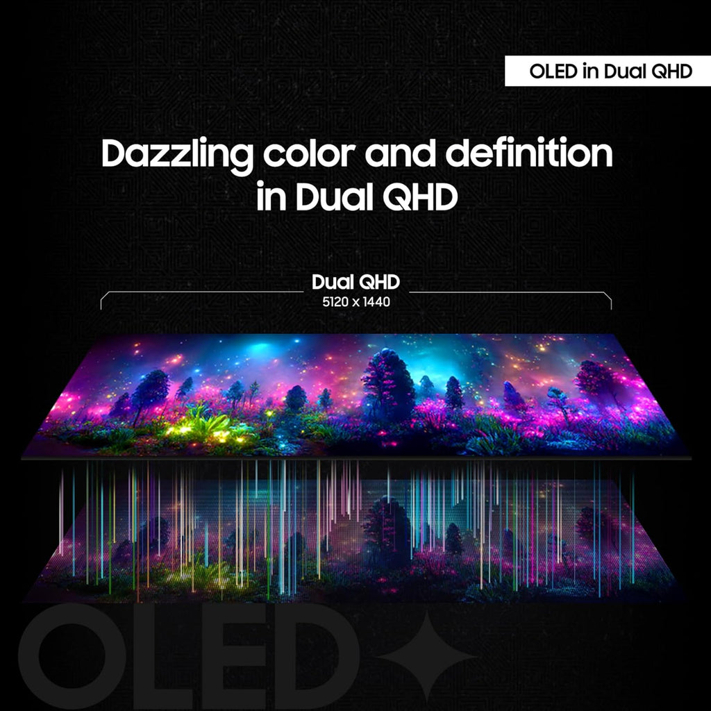 Samsung LS49DG910SNXZA 49 Inch Odyssey Dual QHD 144Hz Curved Gaming Monitor with 6 Year Amber Protection Plan (2024)