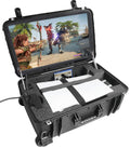 Case Club Gaming Station Fits PS5. Comes with Built-in 24' 1080p Monitor. Fits PlayStation 5 (Gen 1 Disc, Digital, or Slim), Controllers, Games, and More. 1MS / 144 Hz