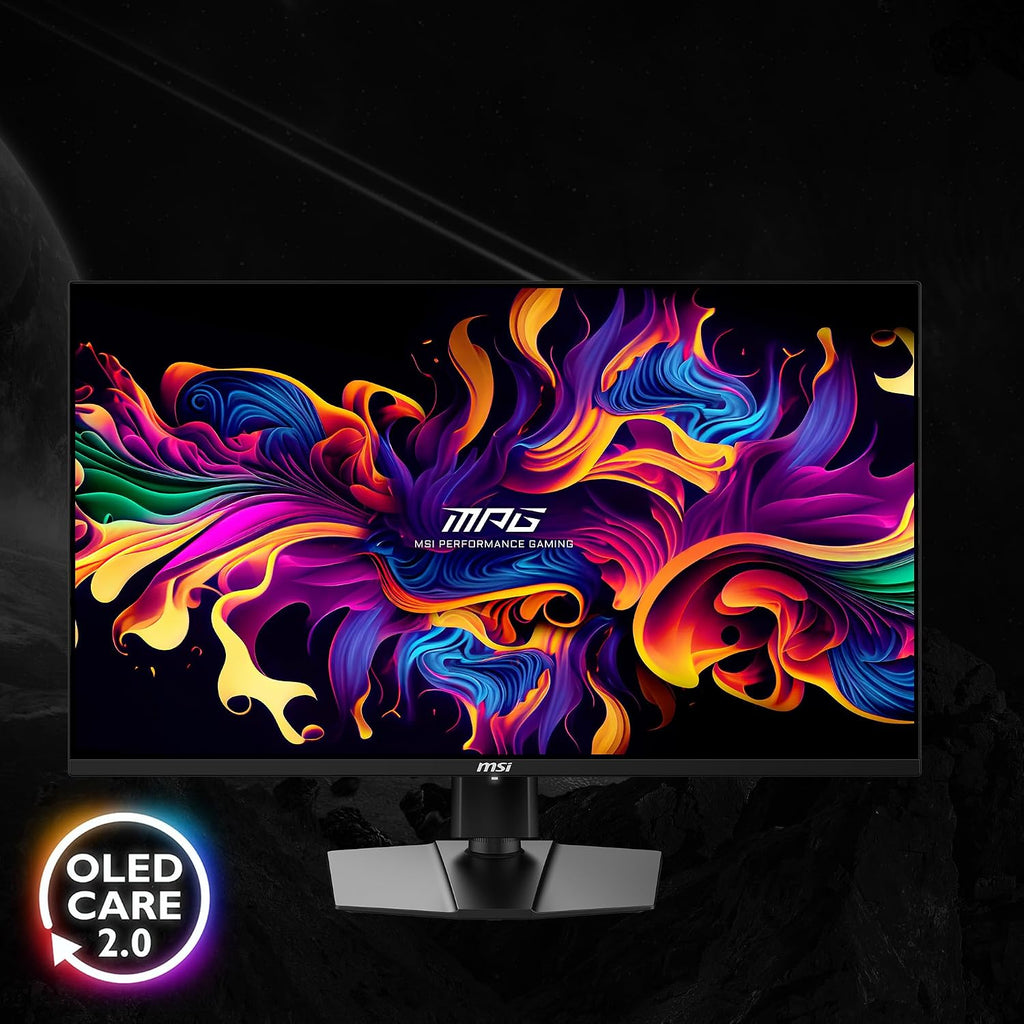 msi MPG 321URX QD-OLED, 32' 4K UHD Quantum Dot OLED Gaming Monitor, 3840 x 2160, 0.03ms, 240Hz, True Black HDR 400, 90W USB Type C, HDMI, DP Port