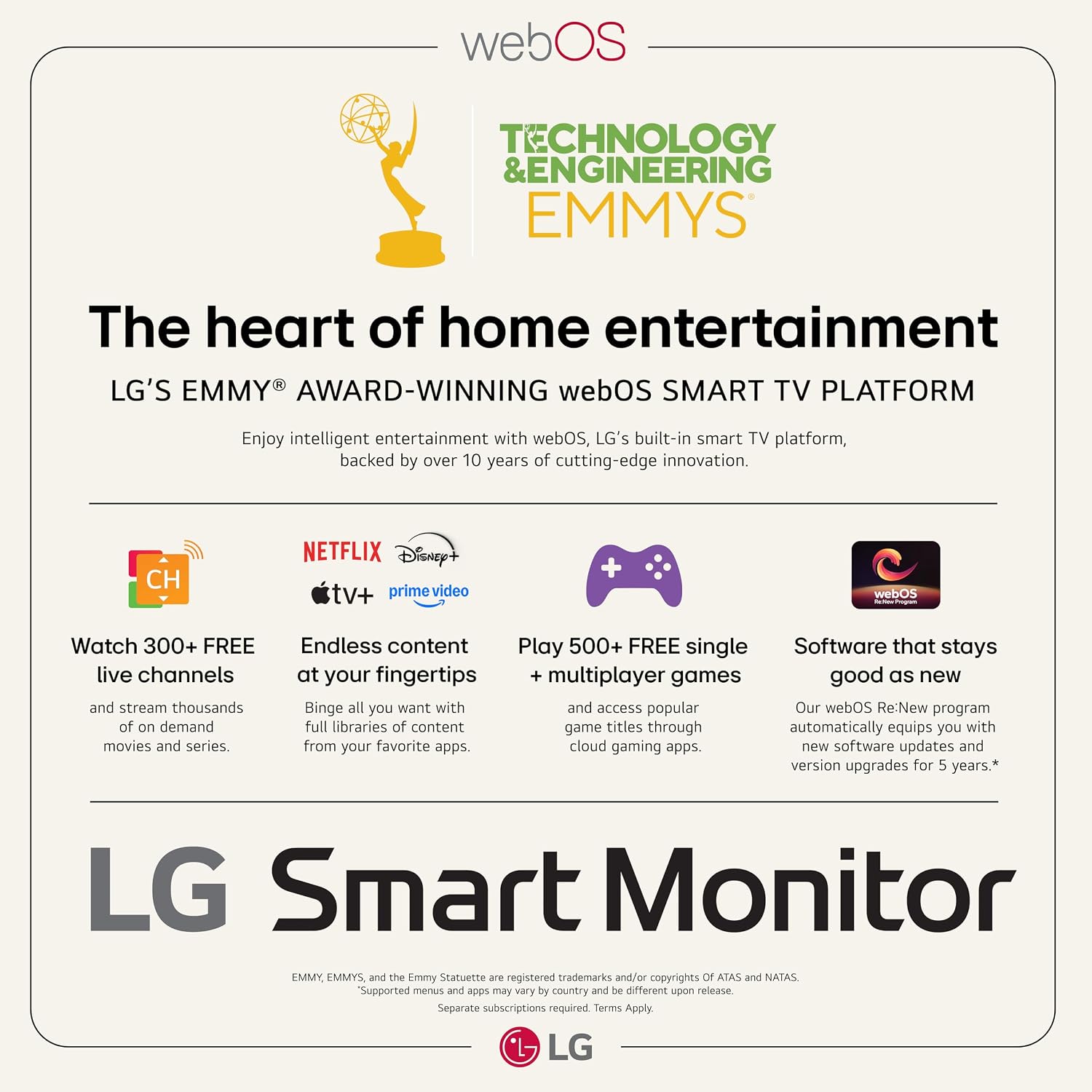 LG 27U730SA-W 27-Inch Smart 4K UHD (3840 x 2160) IPS Computer Monitor, HDR10, Built-in Speaker, Screen Share, Bluetooth, Remote Control, HDMI, USB Type-C PD 65W, Tilt/Height/Swivel/Pivot Stand, White