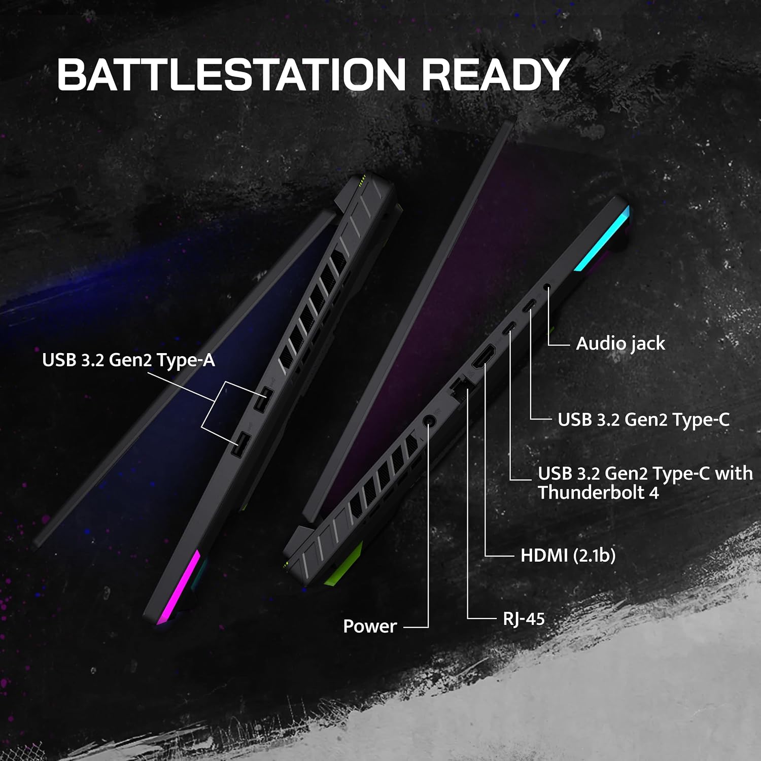 ASUS ROG Strix G16 16' FHD 165Hz Gaming Laptop, Intel i9-13980HX, GeForce RTX 4070, 64GB DDR5, 2TB SSD, 4-Zone RGB Backlit Keyboard, WiFi 6E, Win 11 Pro, Gray, 128GB Docking Station Set