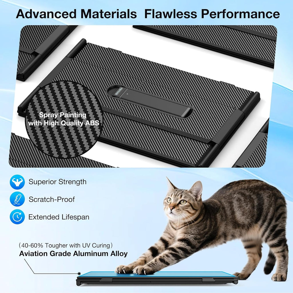 Laptop Screen Extender, Ultra-Thin 15.6' FHD 1200P 16:10 Portable Monitor for Laptop, Lightweight Travel Monitor Extender Plug & Play for 14.2'-17.3' Laptops, Compatible with Wins/Mac/Android/Chrome