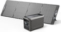 DABBSSON 3072Wh Solar Generator with 210W Solar Panel, Semi-Solid LiFePO4, 3000W AC Output 6,TT-30 1 for Charging RV,P-Boost 3600W,Lightweight,1.3X Runtime,3000L Power Station for Camping Home Backup