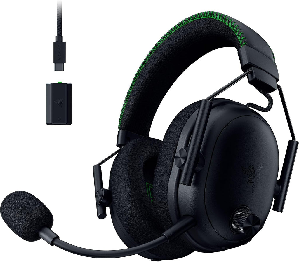 Razer BlackShark V3 Pro Wireless ANC Gaming Headset for Xbox: Full Band Mic - 50mm Drivers - 2.4 GHz, Bluetooth, USB, 3.5mm - Works with PC, Mac, PS5, Nintendo Switch - Black (Renewed)