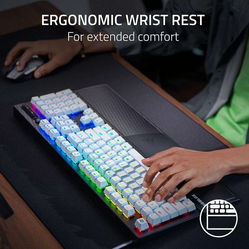 Razer BlackWidow V3 Mechanical Gaming Keyboard: Green Mechanical Switches - Tactile & Clicky - Chroma RGB Lighting - UV-Coated ABS Keycaps - Programmable Macros - Roblox Edition