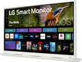 LG 32SR70U-W 32-Inch 4K UHD Smart Monitor with IPS Display webOS 23 USB Type-C Speakers x2 HDR 10 AirPlay 2 Screen Share Bluetooth Remote - White