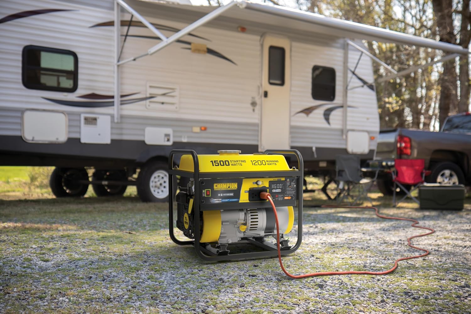 Champion Power Equipment 1500-Watt Portable Generator with CO Shield
