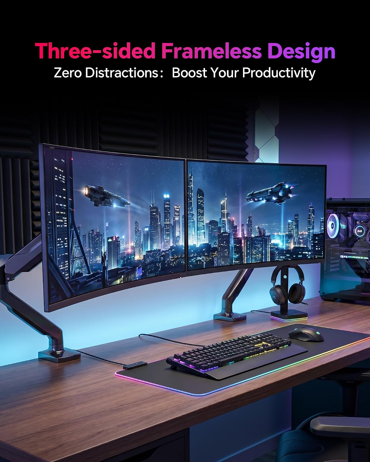 KTC 32 Inch 240Hz Curved Gaming Monitor, 2K 1440P PC Computer Monitor 1000R, 1ms (MPRT), 4000:1 Contrast, 122%sRGB, Adaptive Sync, HDMI Display Port, Tiltable, VESA Mount, H32S25E