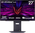LG 27GX700A-B 27-inch Ultragear QHD (2560 x 1440) OLED Gaming Monitor, 280Hz, 0.03ms, NVIDIA G-Sync, AMD FreeSync Premium Pro, VESA DisplayHDR TrueBlack500, with up to DCI-P3 99.5%, HDMI 2.1, Black