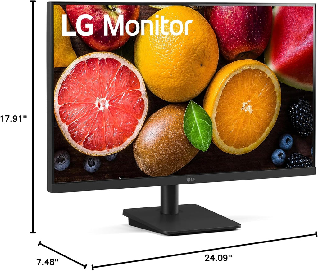 LG 27MS500-B 27 inch IPS Computer Monitor FHD (1920x1080) 100Hz 5ms Reader Mode Borderless Design OnScreen Control Black Stabilizer DAS Crosshair HDMI Black