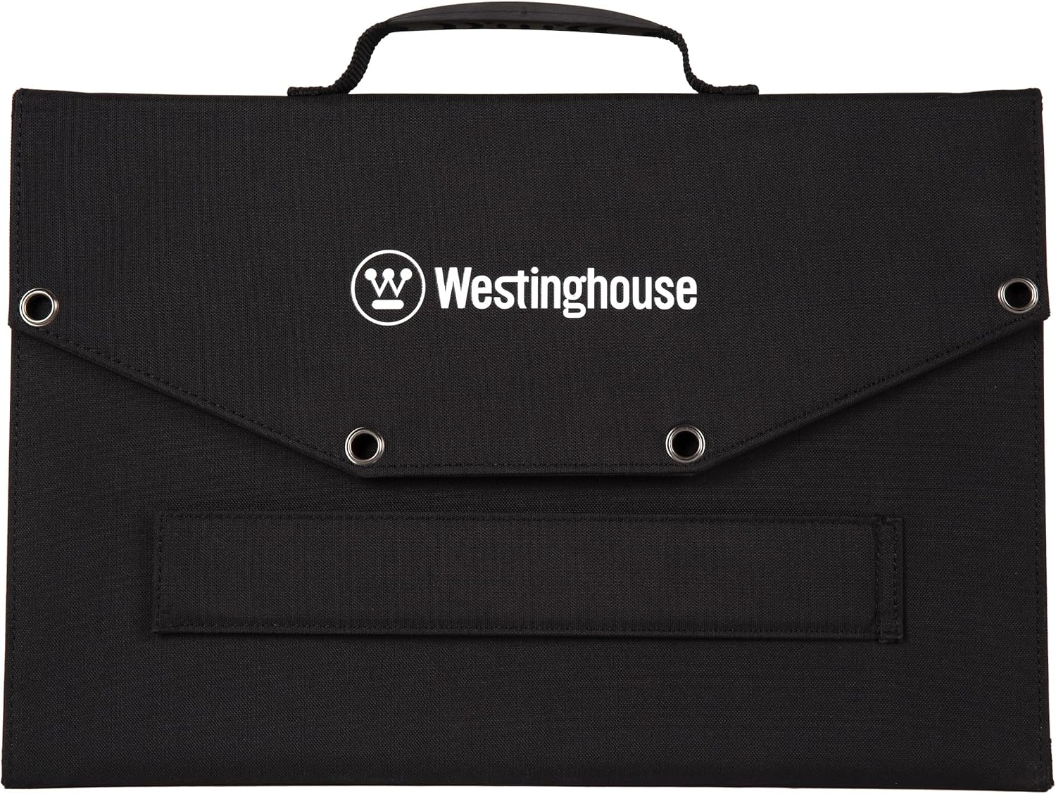 Westinghouse Portable 60W Solar Panel for Portable Power Stations, iPhone, iPad, Tablets, Laptop, with QC 3.0 USB and USB-C ports, DC Output, for Outdoors, Camping, RVs, and Travel,Black
